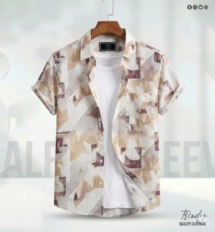Digital Printed Premium Half Sleeve Shirt