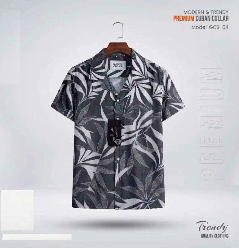 Premium Short Sleeve Cuban Collar Shirt