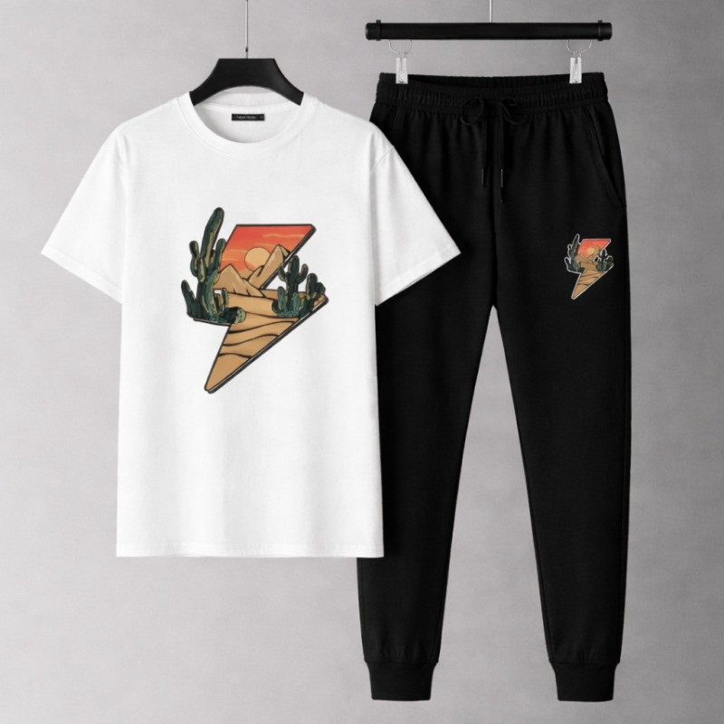 Trendy Mash T-Shirt Trouser Combo