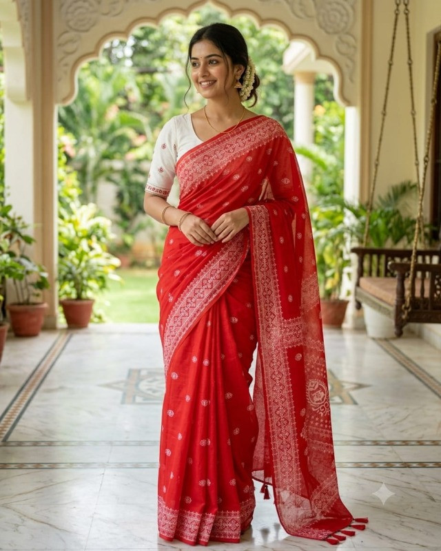 Chanderi silk sharee